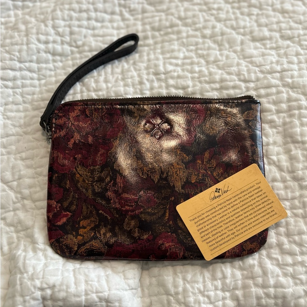 Patricia Nash Floral Tapestry Wristlet